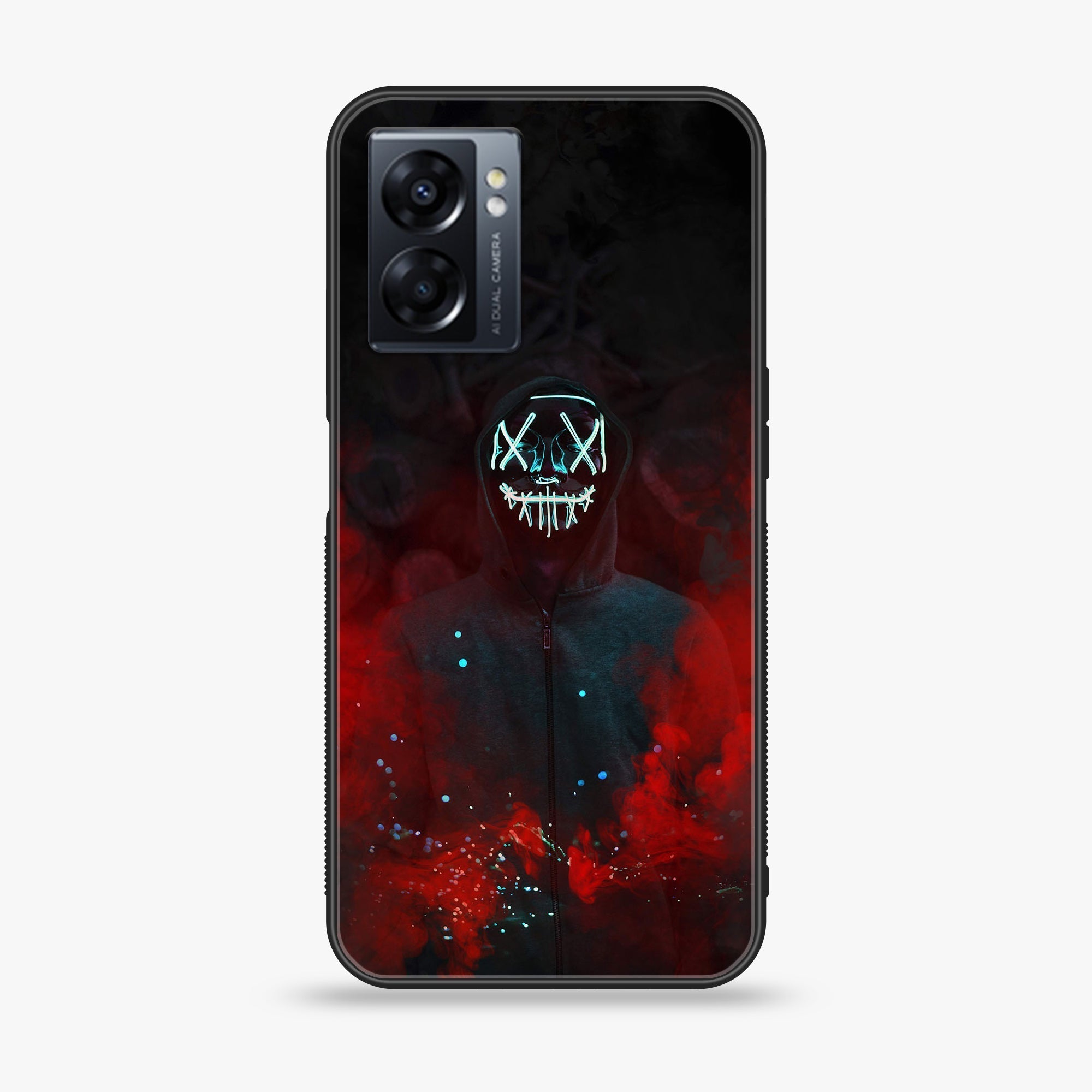Oppo A77 4G - Anonymous 2.0 Series - Premium Metal Printed soft Bumper shock Proof Case