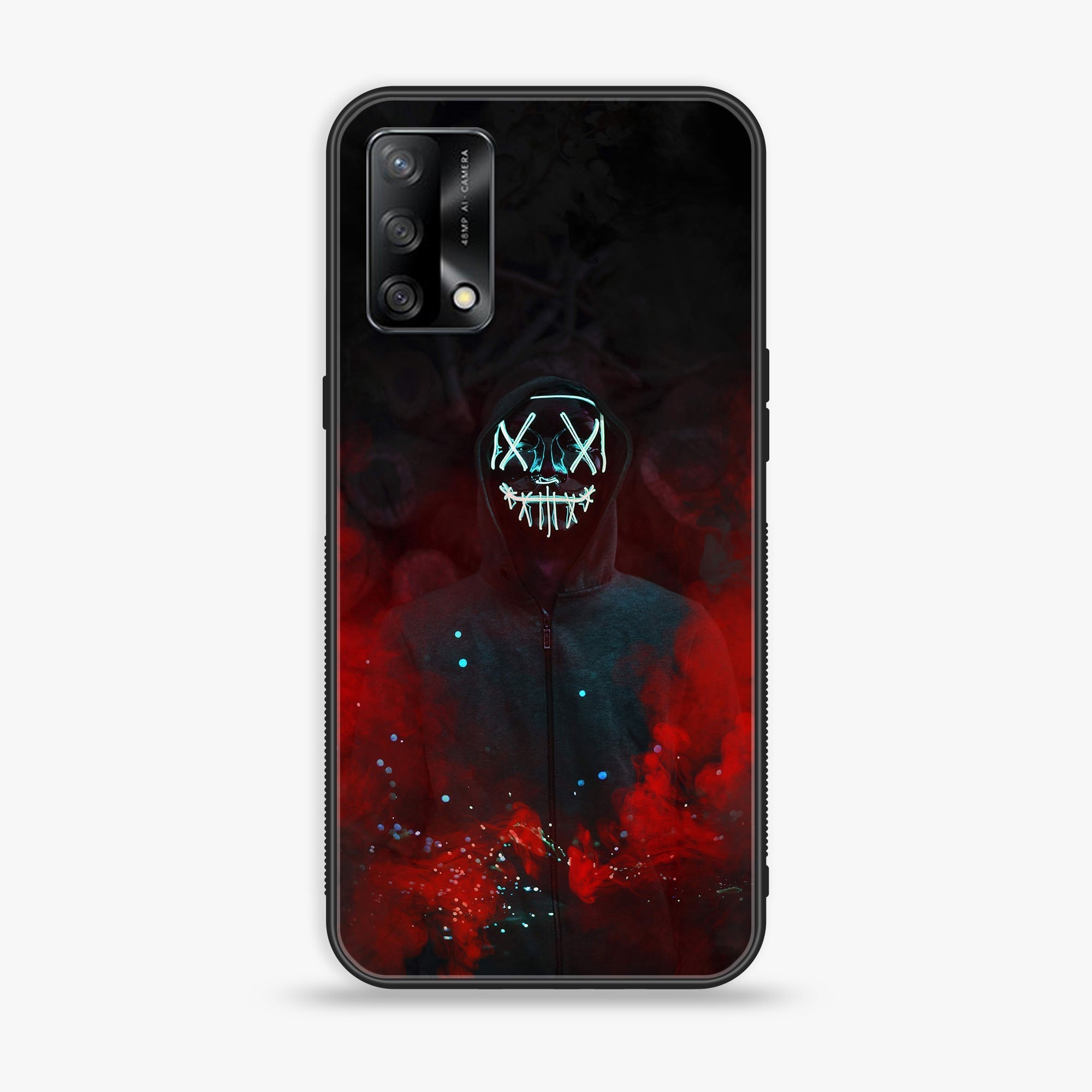 Oppo F19s  - Anonymous 2.0  Series - Premium Metal Printed soft Bumper shock Proof Case