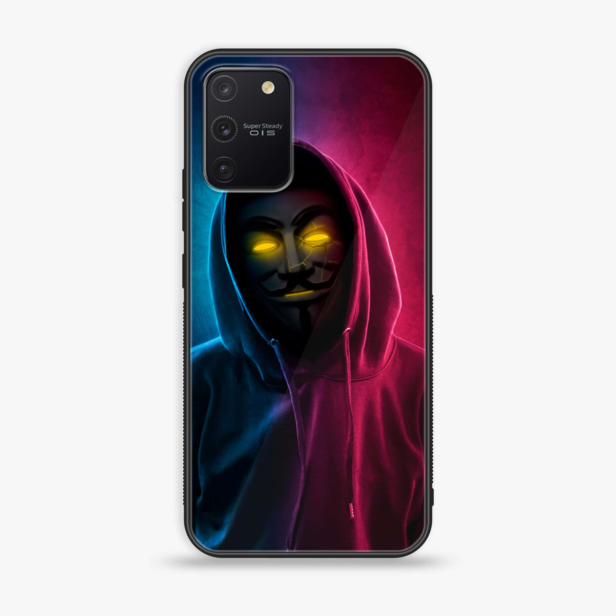 Galaxy S10 Lite - Anonymous 2.0 Series - Premium Printed Glass soft Bumper shock Proof Case