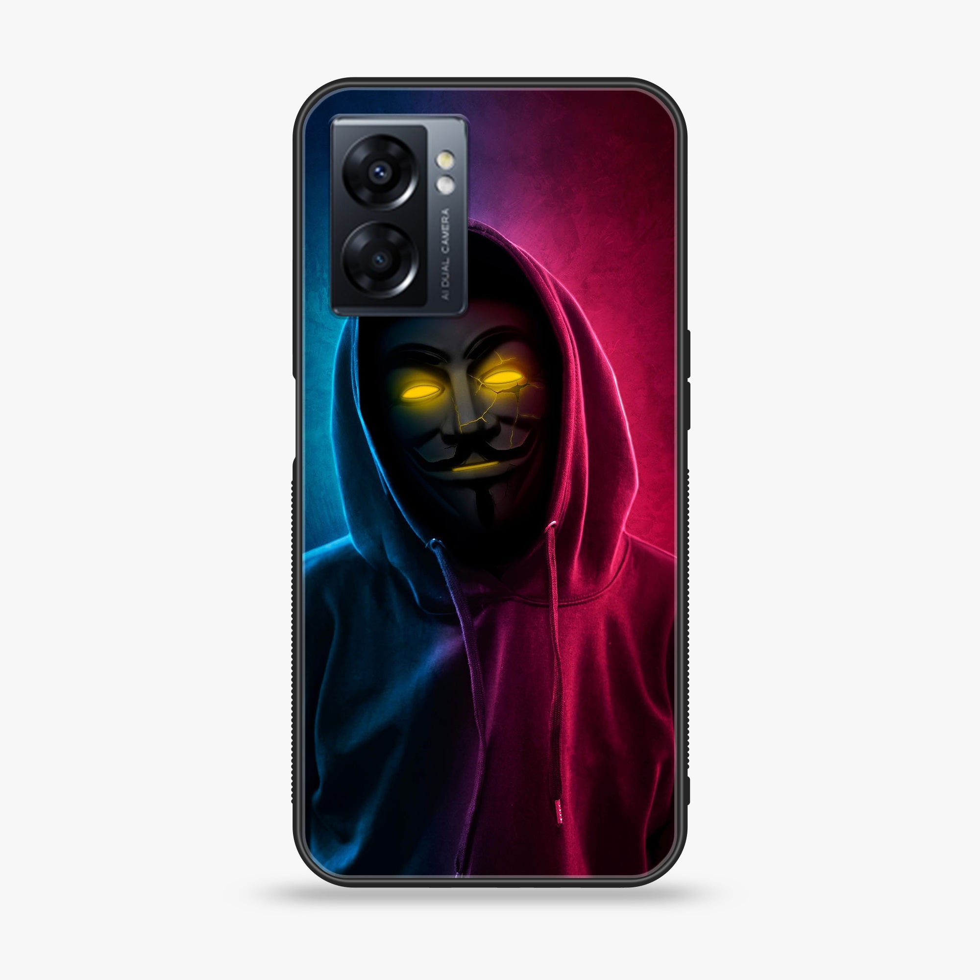 Oppo A77 4G - Anonymous 2.0 Series - Premium Metal Printed soft Bumper shock Proof Case