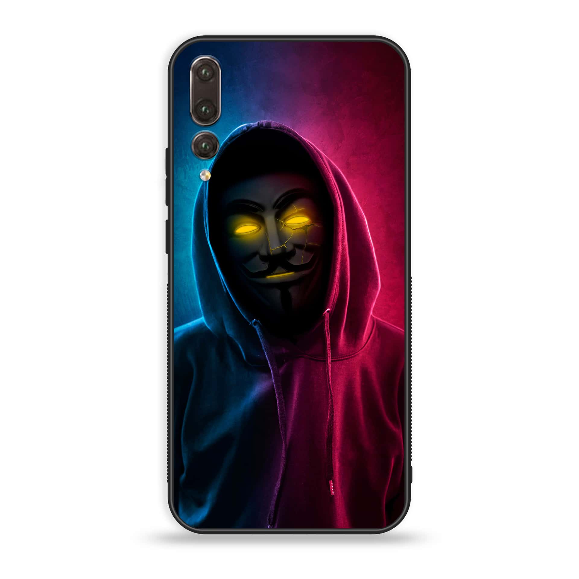 Huawei P20 Pro - Anonymous 2.0 Series - Premium Printed Glass soft Bumper shock Proof Case