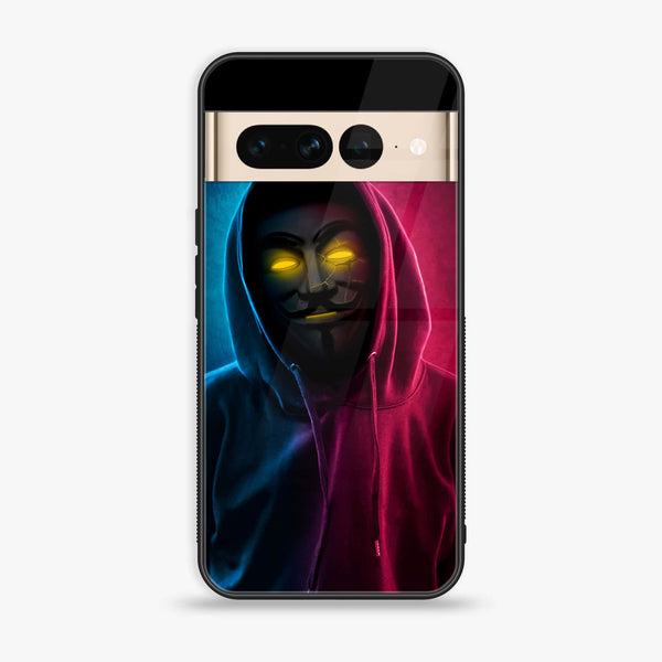 Google Pixel 7 Pro - Anonymous 2.0  Design 2  - Premium Printed Glass soft Bumper shock Proof Case  CS-24799