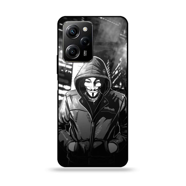 Xiaomi Poco X5 Pro - Anonymous 2.0 Design 1 - Premium Metal Printed soft Bumper shock Proof Case CS-31582