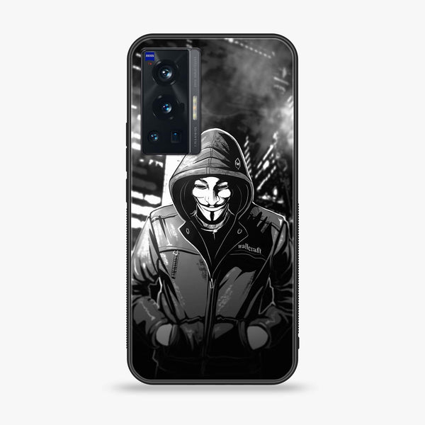 Vivo X70 Pro - Anonymous 2.0 - Premium Printed Glass soft Bumper shock Proof Case