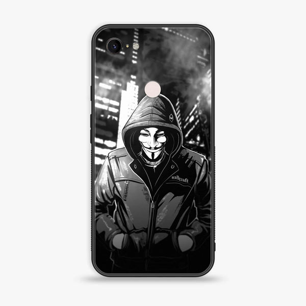 Google Pixel 3 - Anonymous 2.0 Design 1 - Premium Metal Printed soft Bumper Shock Proof Case CS-11324