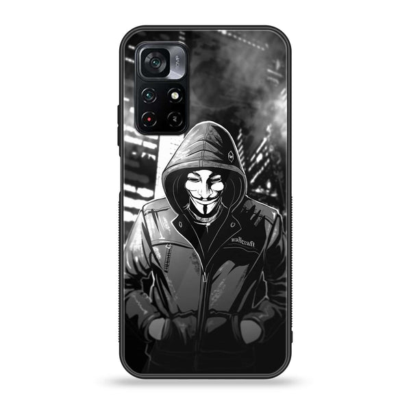 Xiaomi Poco M4 Pro 5G Anonymous 2.0 Series  Premium Printed Glass soft Bumper shock Proof Case