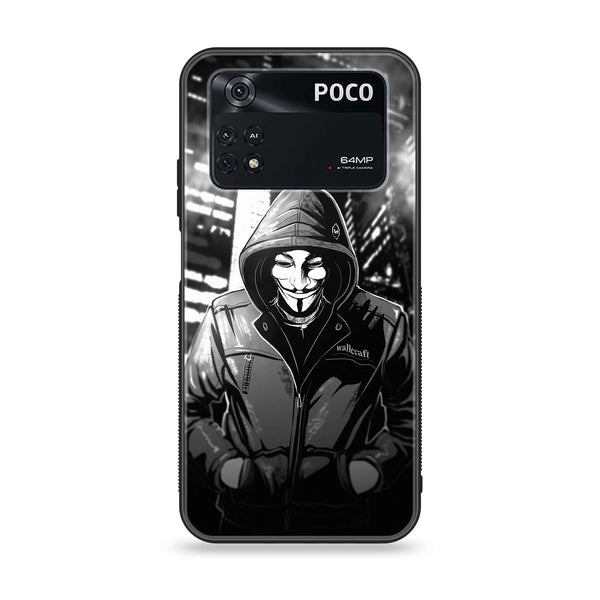 Xiaomi Poco M4 Pro 4G - Anonymous 2.0 Series - Premium Printed Glass soft Bumper shock Proof Case