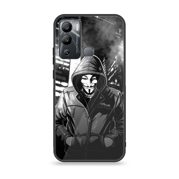 Infinix Hot 12i - Anonymous 2.0 Design 1 - Premium Metal Printed soft Bumper Shock Proof Case CS-7928 CS-12941