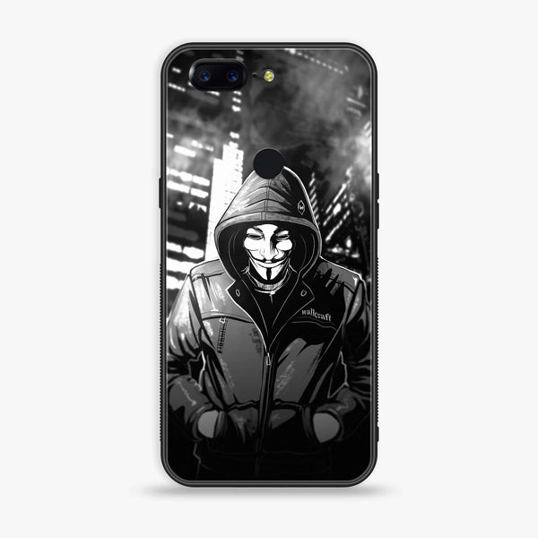 OnePlus 5T - Anonymous 2.0 Series - Premium Printed Glass soft Bumper shock Proof Case