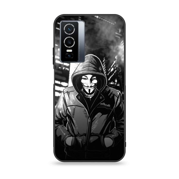 Vivo Y76 5g - Anonymous 2.0 Series - Premium Printed Glass soft Bumper shock Proof Case