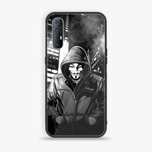 Oppo Reno 3 Pro 5g - Anonymous 2.0 Series - Premium Printed Glass soft Bumper shock Proof Case