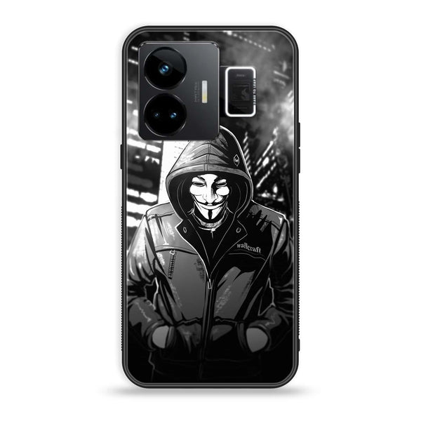 Realme GT3 - Anonymous 2.0 Series - Premium Printed Glass soft Bumper shock Proof Case