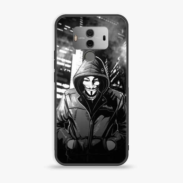 Huawei Mate 10 - Anonymous 2.0  Design 1 - Premium Printed Glass soft Bumper shock Proof Case CS-34186