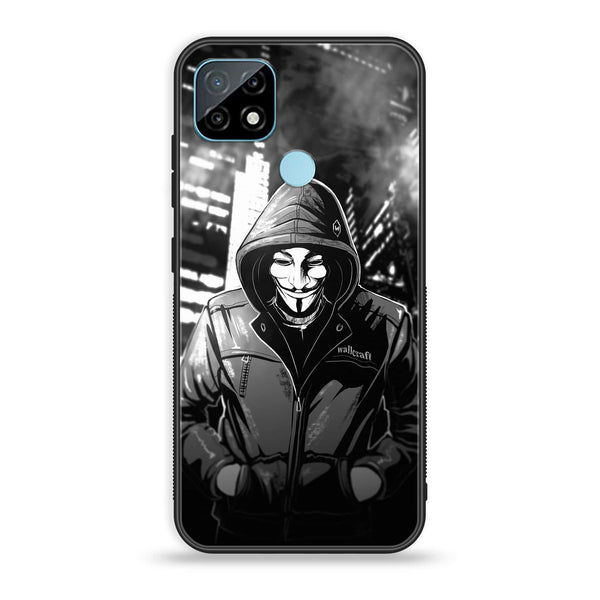 Realme C21 Anonymous 2.0 Series Premium Printed Glass soft Bumper shock Proof Case