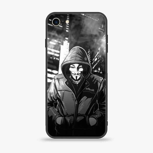 iPhone SE 2022 - Anonymous 2.0 Series - Premium Printed Glass soft Bumper shock Proof Case