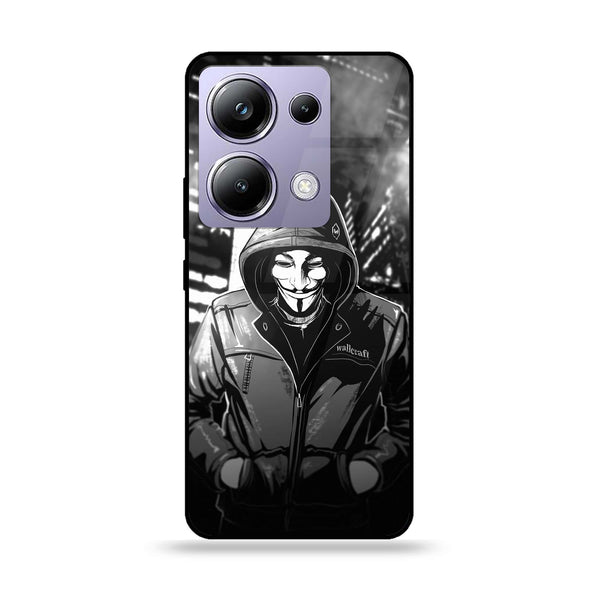 POCO M6 Pro - Anonymous 2.0 Series - Premium Printed Glass soft Bumper shock Proof Case