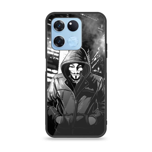 OnePlus Ace Racing - Anonymous 2.0 Series - Premium Printed Glass soft Bumper shock Proof Case