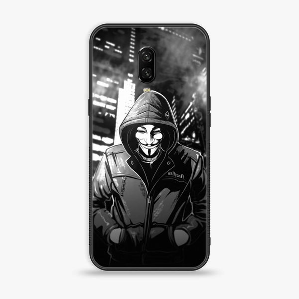OnePlus 6T - Anonymous 2.0 Series - Premium Printed Glass soft Bumper shock Proof Case