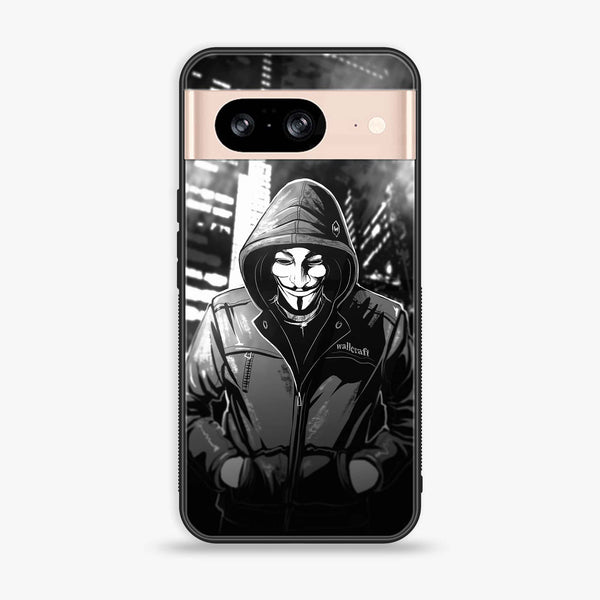 Google Pixel 8 - Anonymous 2.0 Series - Premium Metal Printed soft Bumper Shock Proof Case