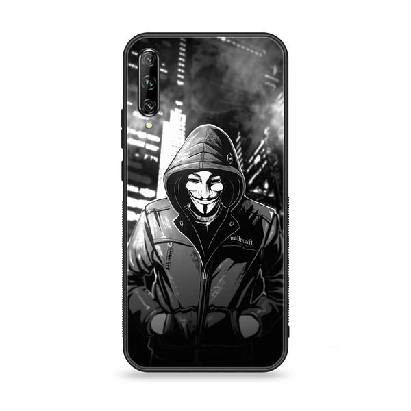 Huawei Y9s - Anonymous 2.0 Series - Premium Printed Glass soft Bumper shock Proof Case