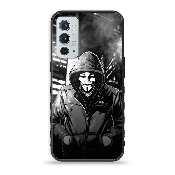 OnePlus 9RT 5G - Anonymous 2.0 Series  - Premium Printed Glass soft Bumper shock Proof Case