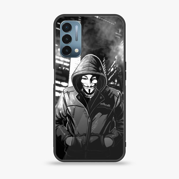 OnePlus Nord N200 5G - Anonymous 2.0 Design 1- Premium Metal Printed soft Bumper Shock Proof Case CS-12375 CS-15202