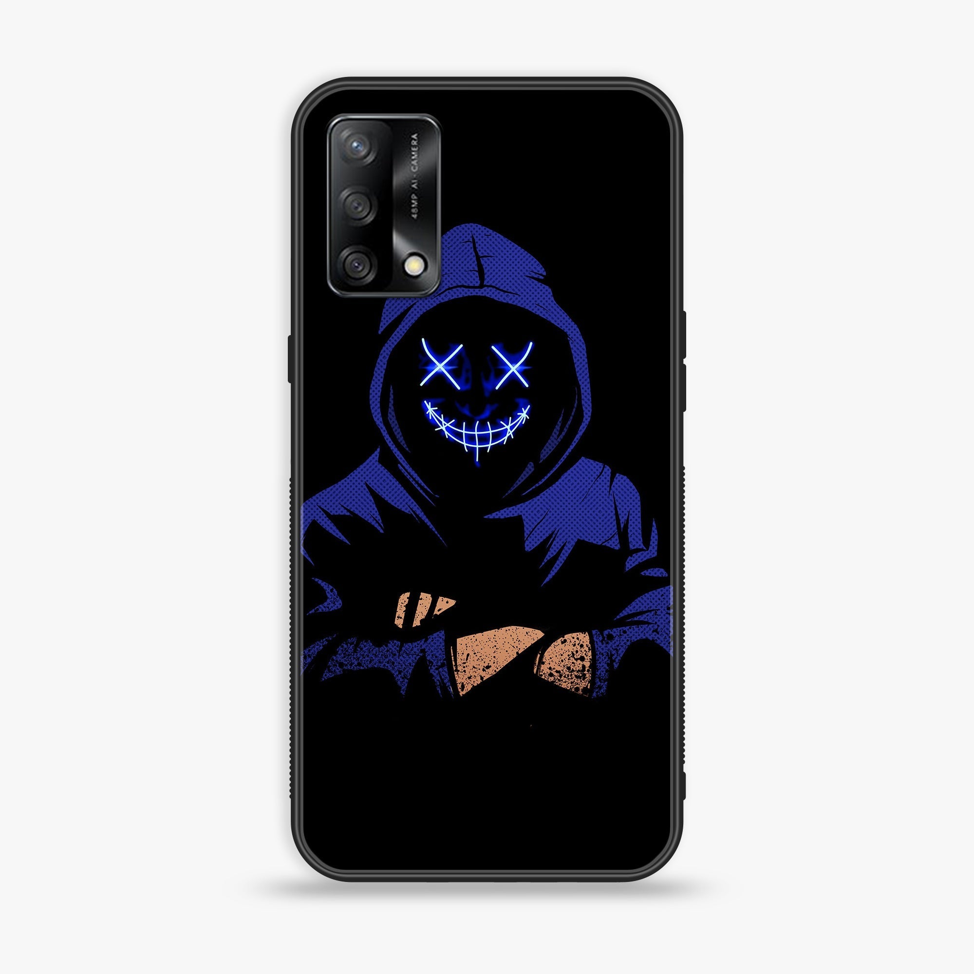 Oppo F19s  - Anonymous 2.0  Series - Premium Metal Printed soft Bumper shock Proof Case