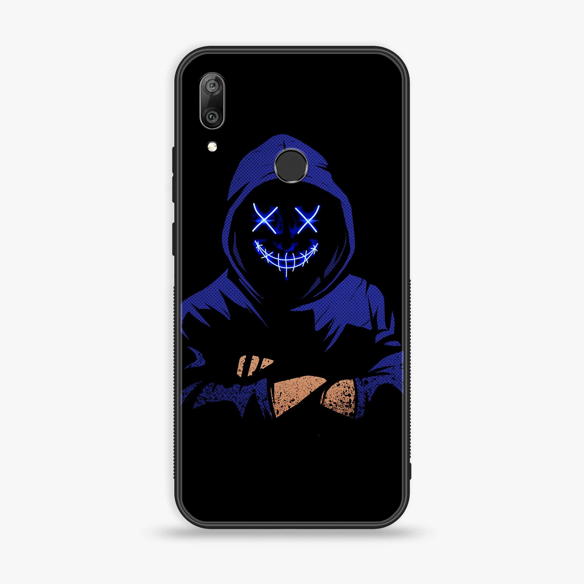 Huawei Y7 Prime (2019) - Anonymous 2.0 Series - Premium Printed Glass soft Bumper shock Proof Case