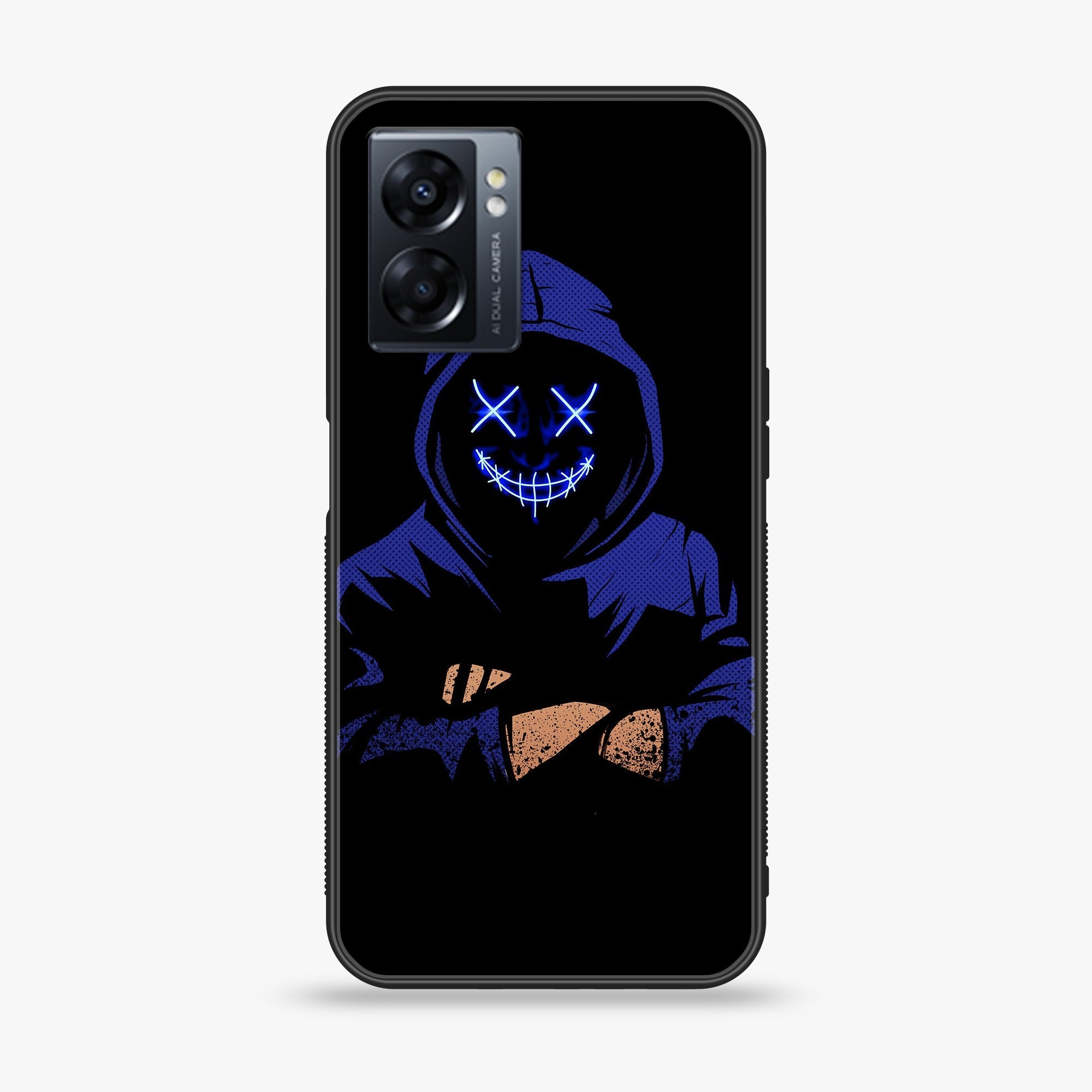 Oppo A77 4G - Anonymous 2.0 Series - Premium Metal Printed soft Bumper shock Proof Case