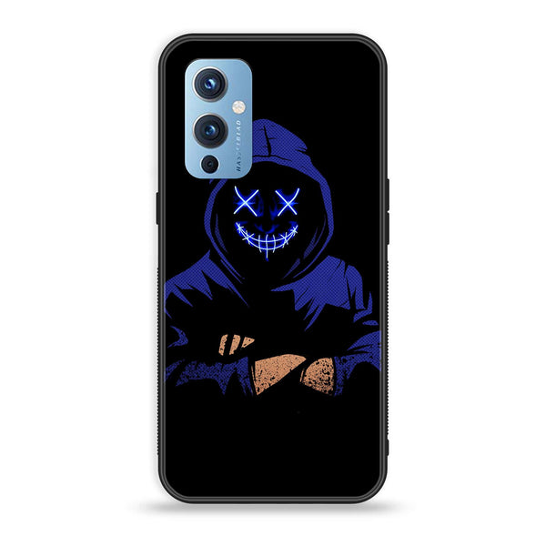 OnePlus 9 - Anonymous 2.0 Design 10 - Premium Printed Glass soft Bumper shock Proof Case CS-20785