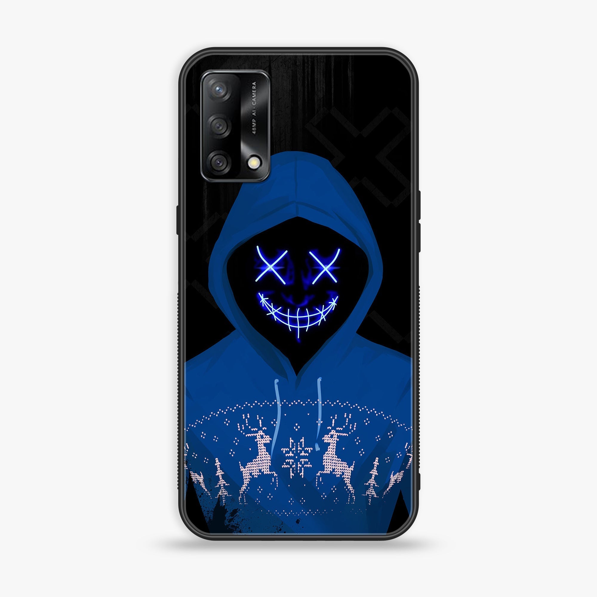 Oppo F19s  - Anonymous 2.0  Series - Premium Metal Printed soft Bumper shock Proof Case