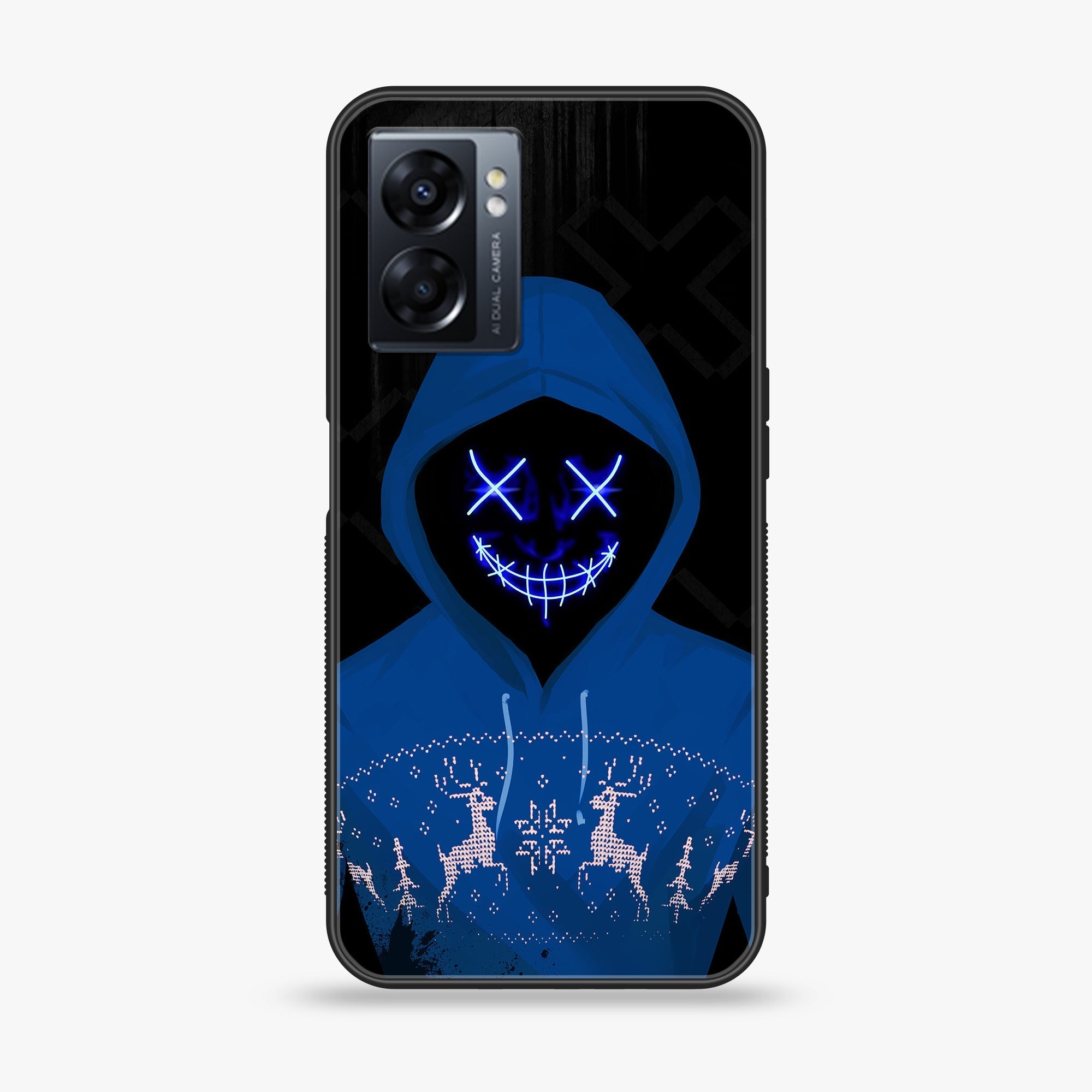 Oppo A77 4G - Anonymous 2.0 Series - Premium Metal Printed soft Bumper shock Proof Case