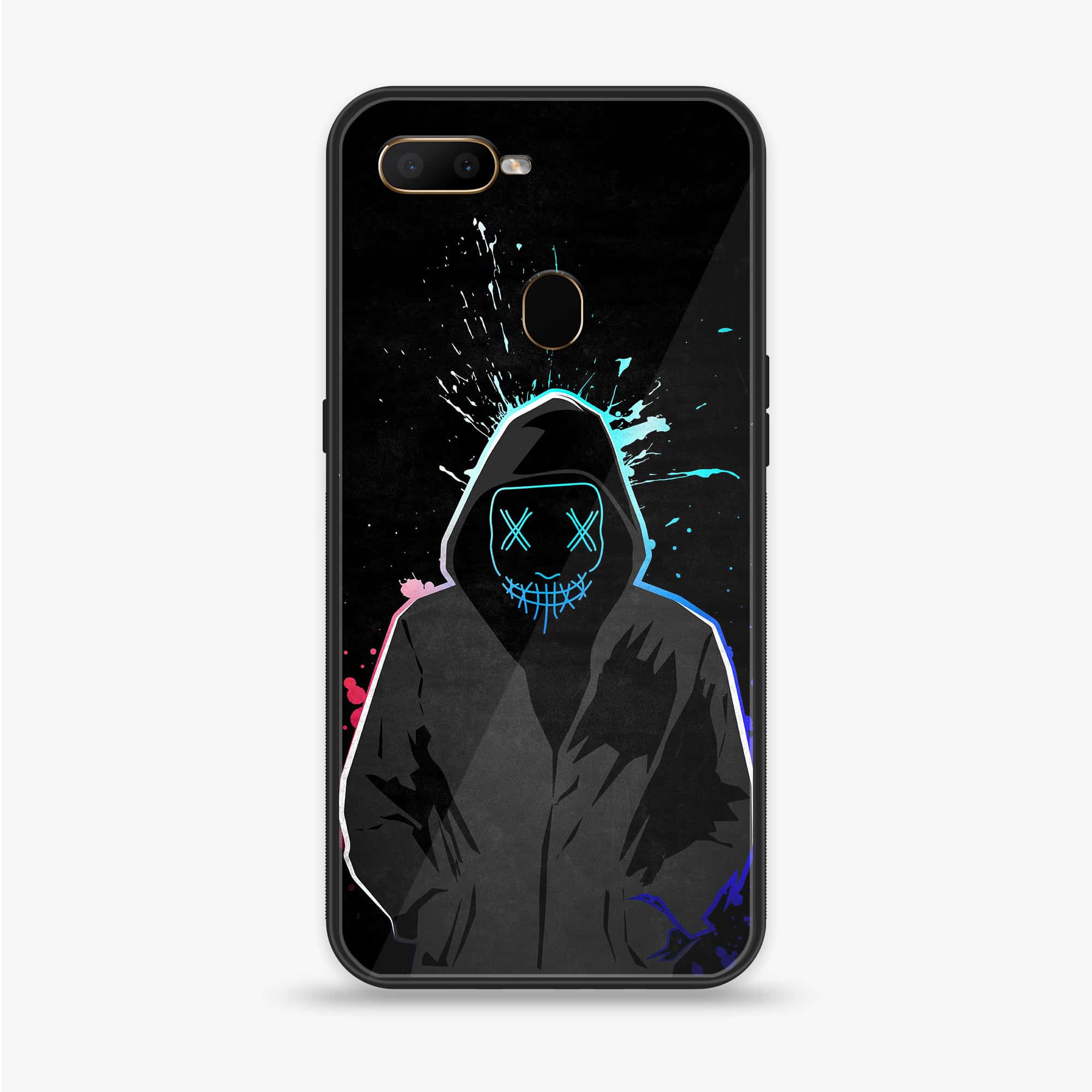 Oppo A12  - Anonymous 2.0 Series - Premium Printed soft Bumper shock Proof Case