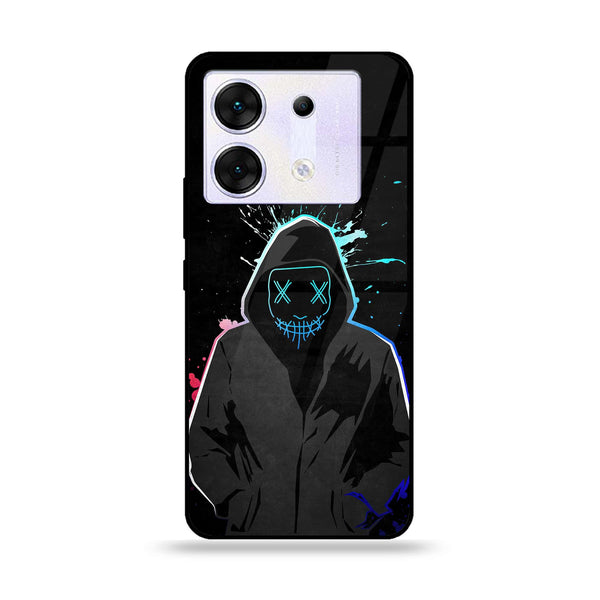 Infinix Zero 30 5G - Anonymous 2.0 Design 8  - Premium Metal Printed soft Bumper shock Proof Case  CS-35462