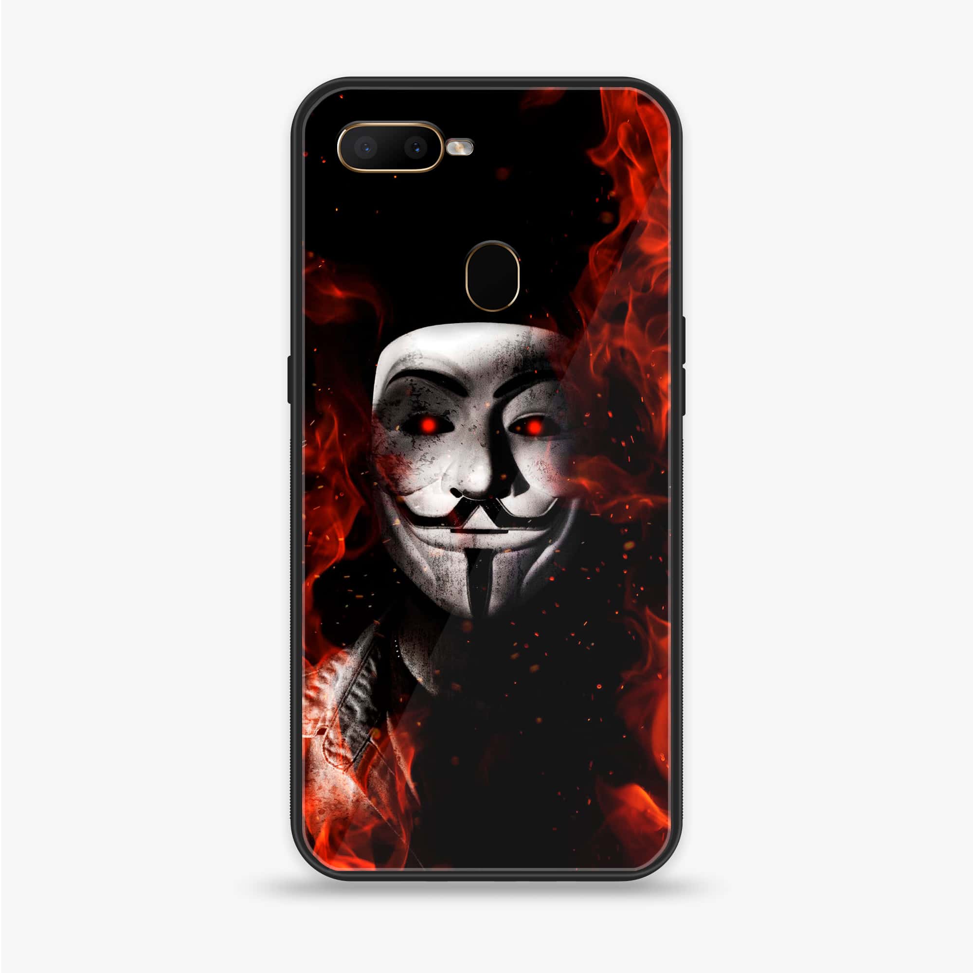 Oppo A12  - Anonymous 2.0 Series - Premium Printed soft Bumper shock Proof Case