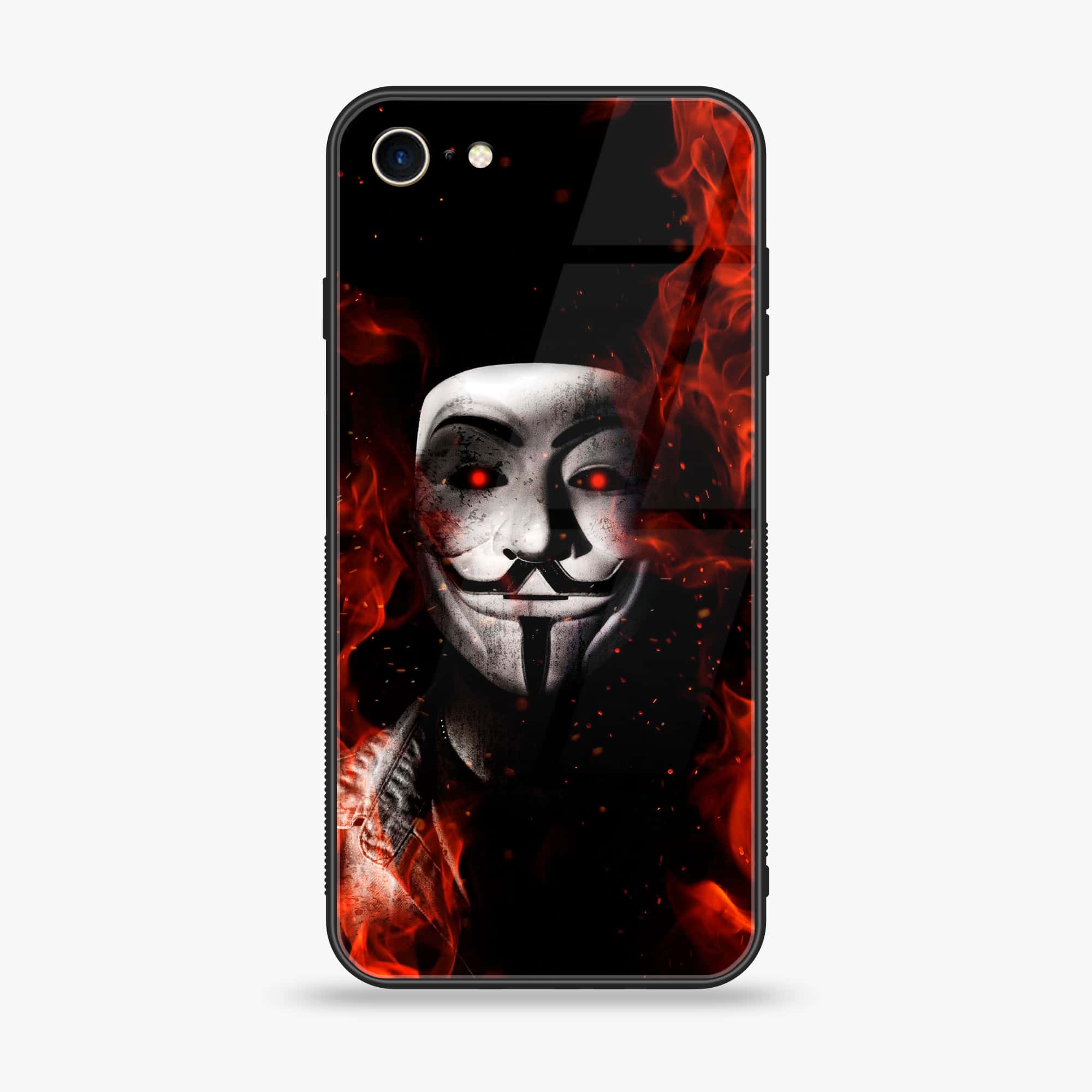 iPhone 6Plus  - Anonymous 2.0 Series - Premium Printed Glass soft Bumper shock Proof Case