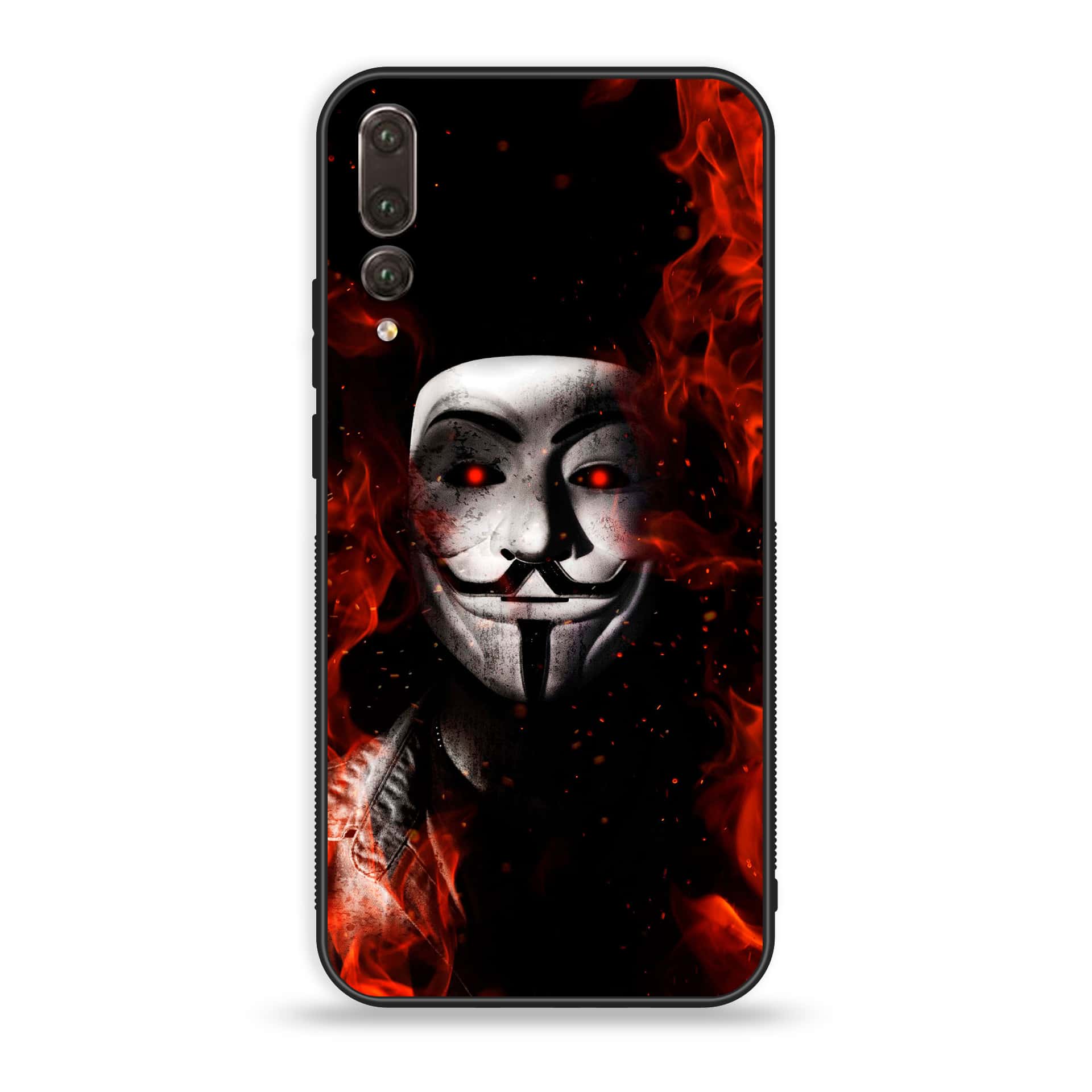 Huawei P20 Pro - Anonymous 2.0 Series - Premium Printed Glass soft Bumper shock Proof Case