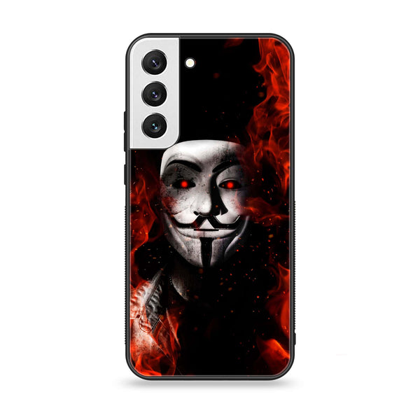 Samsung Galaxy S22 - Anonymous 2.0 Design 7 - Premium Metal Printed soft Bumper shock Proof Case CS-7591