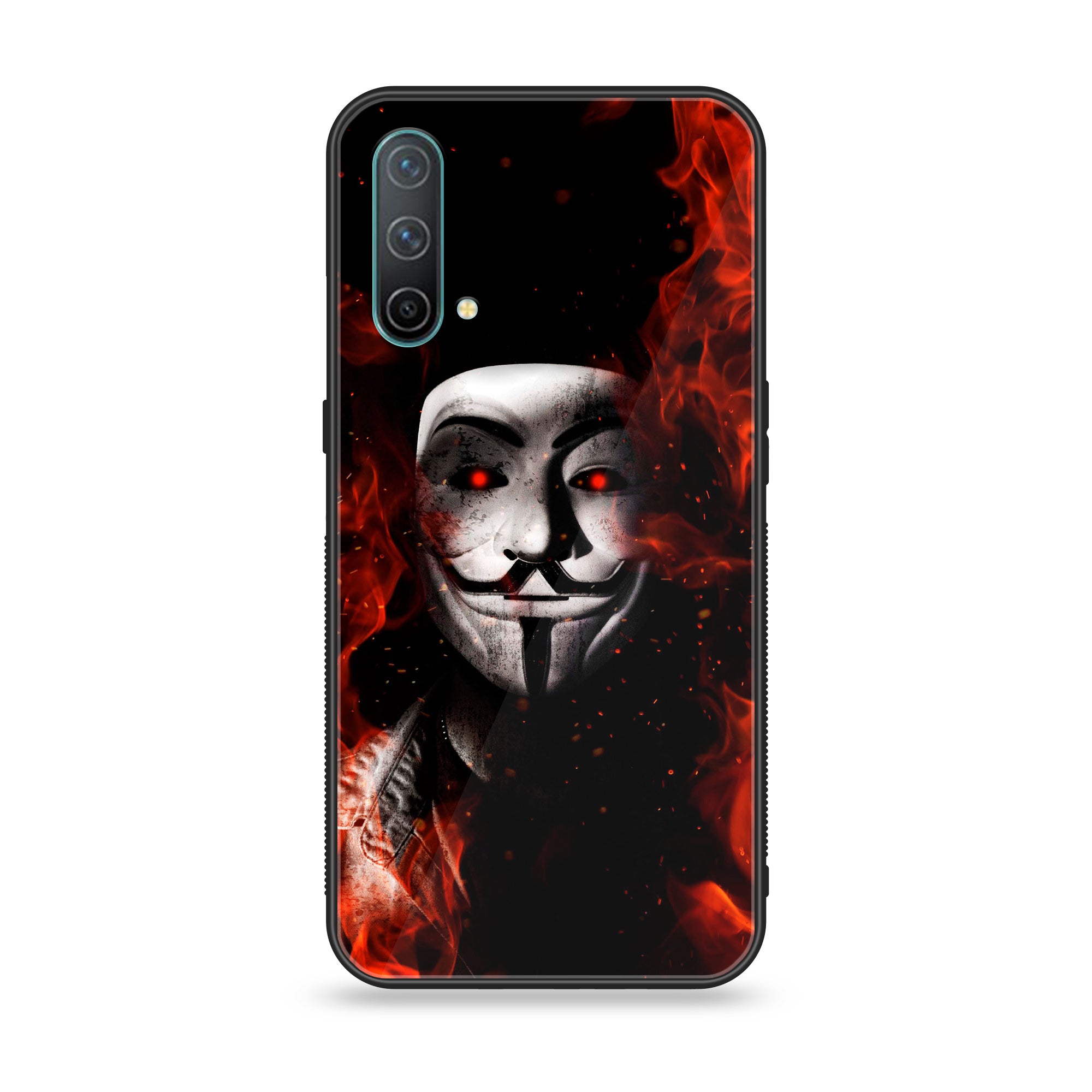OnePlus Nord CE 5G - Anonymous 2.0 Series - Premium Printed Glass soft Bumper shock Proof Case