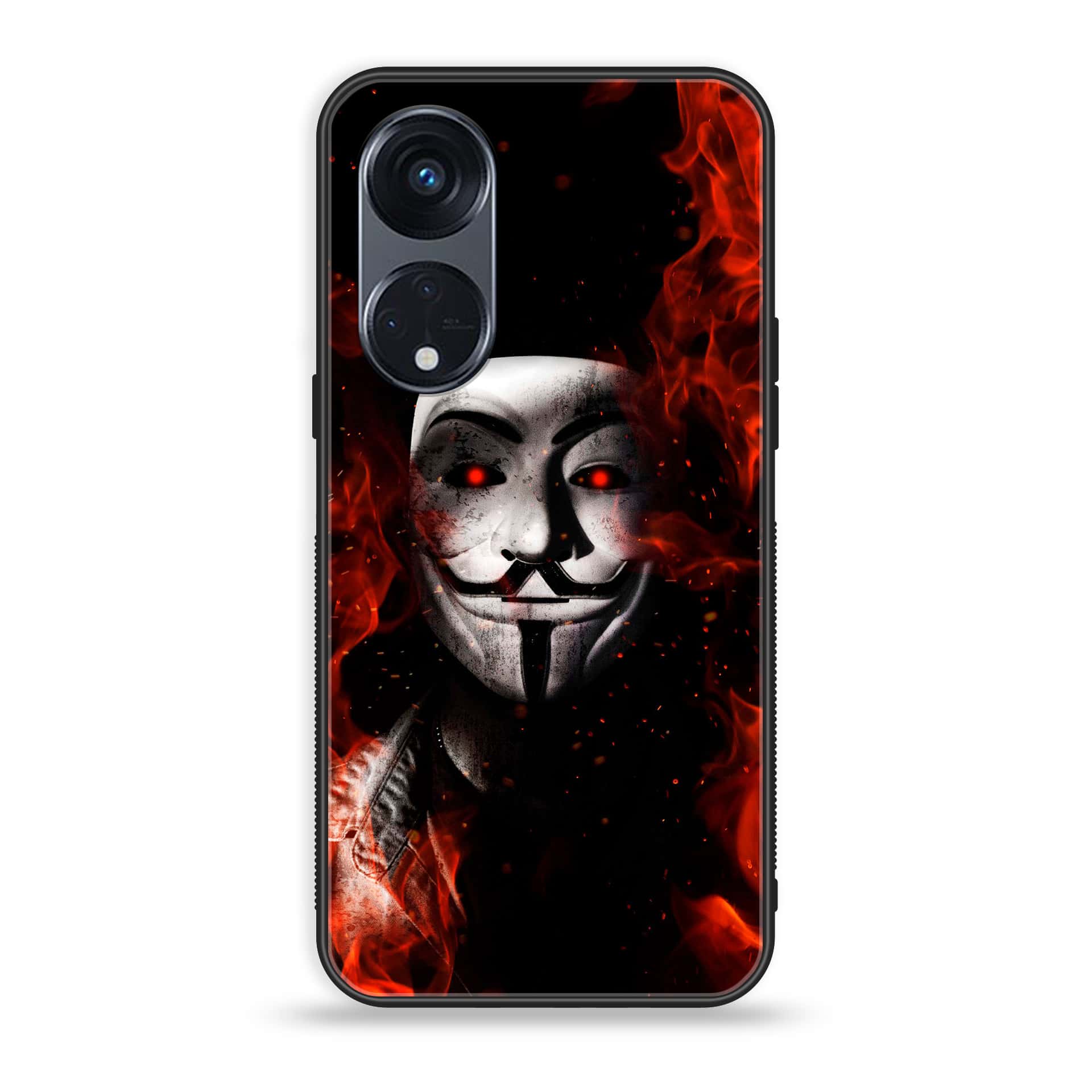 OPPO Reno 8T 5G - Anonymous 2.0 Series - Premium Printed Glass soft Bumper shock Proof Case