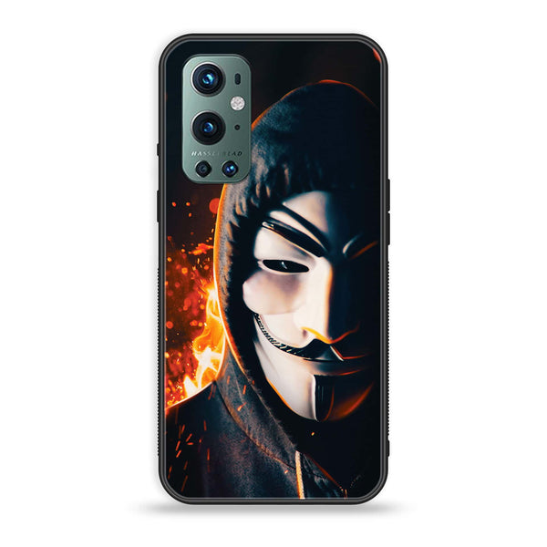 OnePlus 9 Pro - Anonymous 2.0 Design 6- Premium Printed Glass soft Bumper shock Proof Case CS-10792