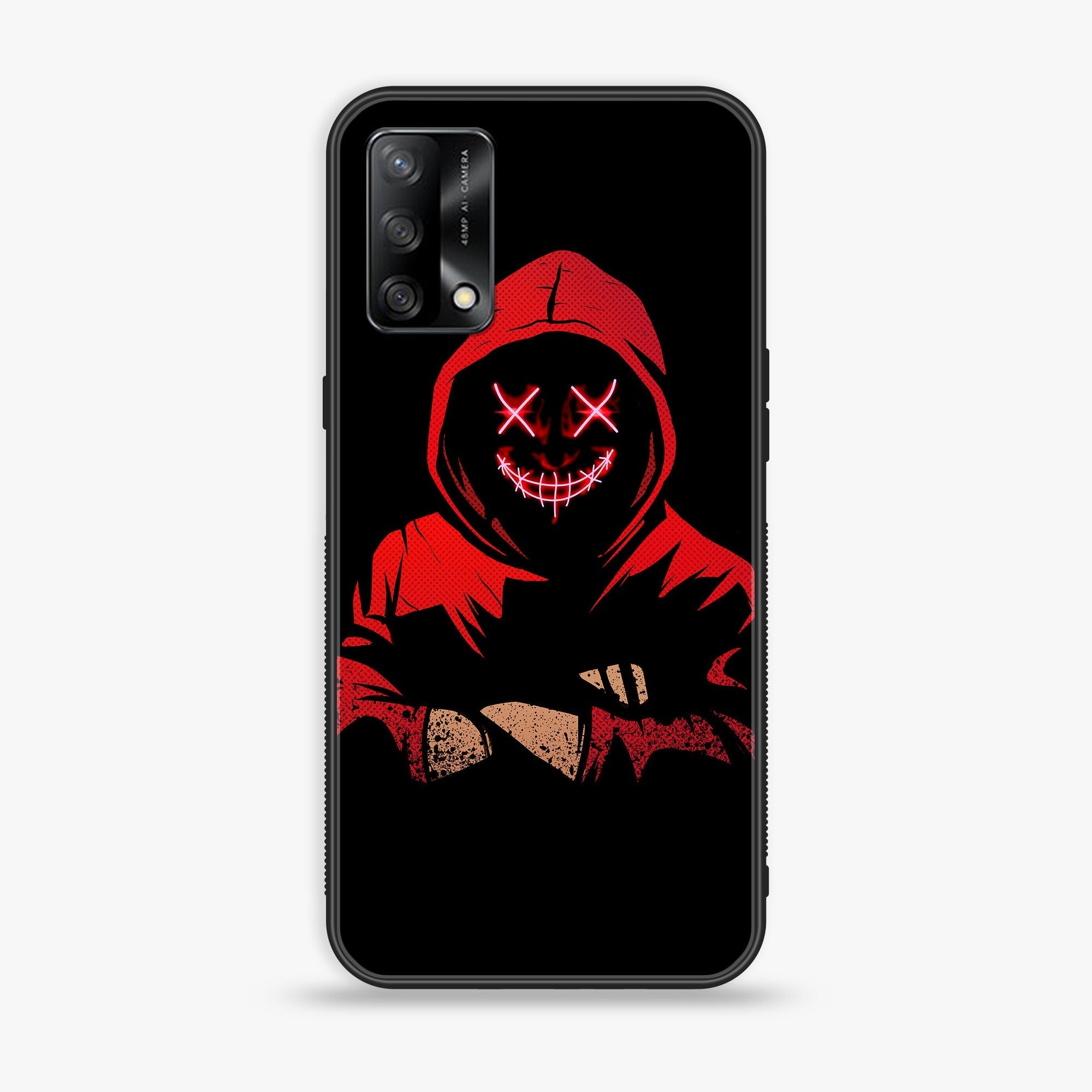 Oppo F19s  - Anonymous 2.0  Series - Premium Metal Printed soft Bumper shock Proof Case