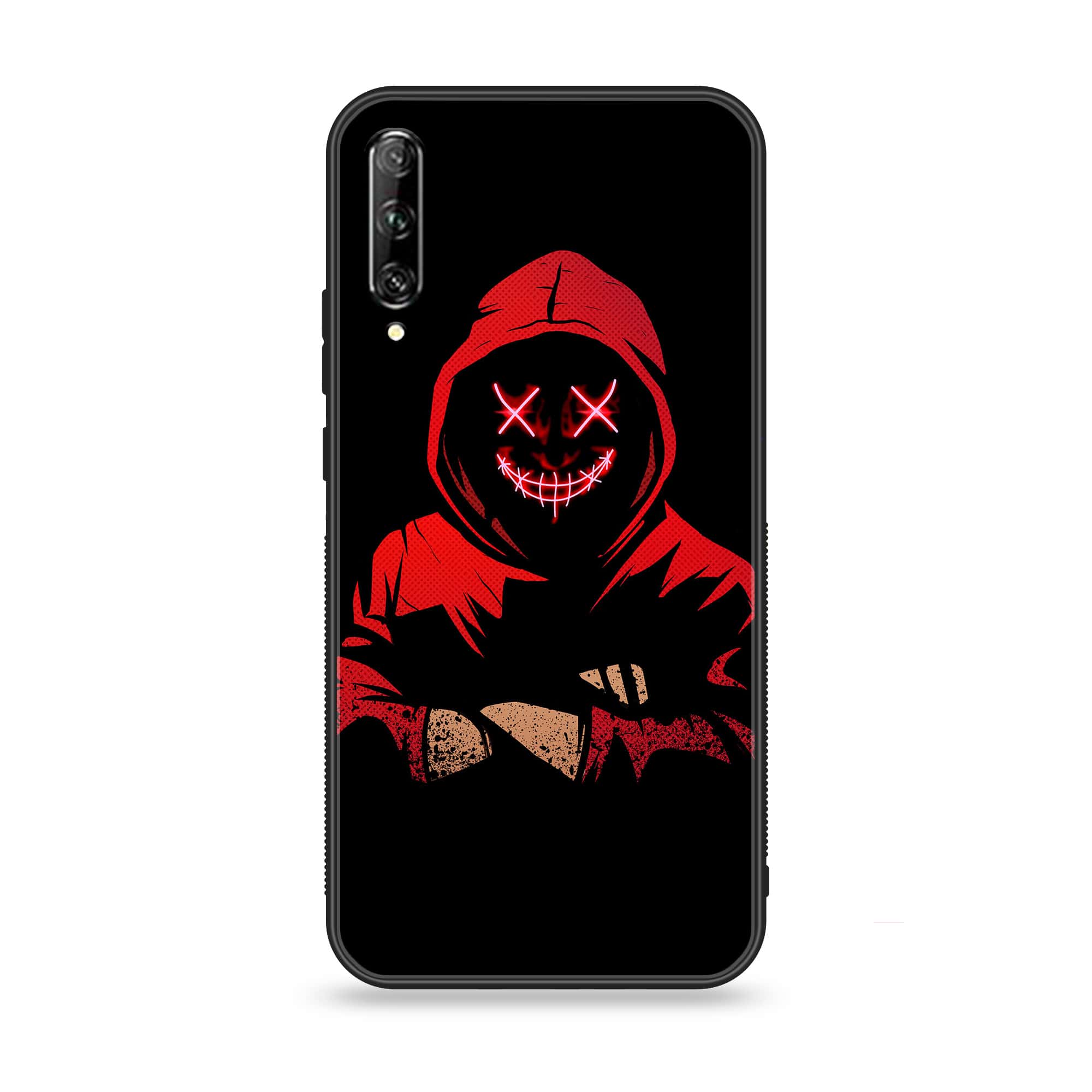Huawei Y9s - Anonymous 2.0 Series - Premium Printed Glass soft Bumper shock Proof Case