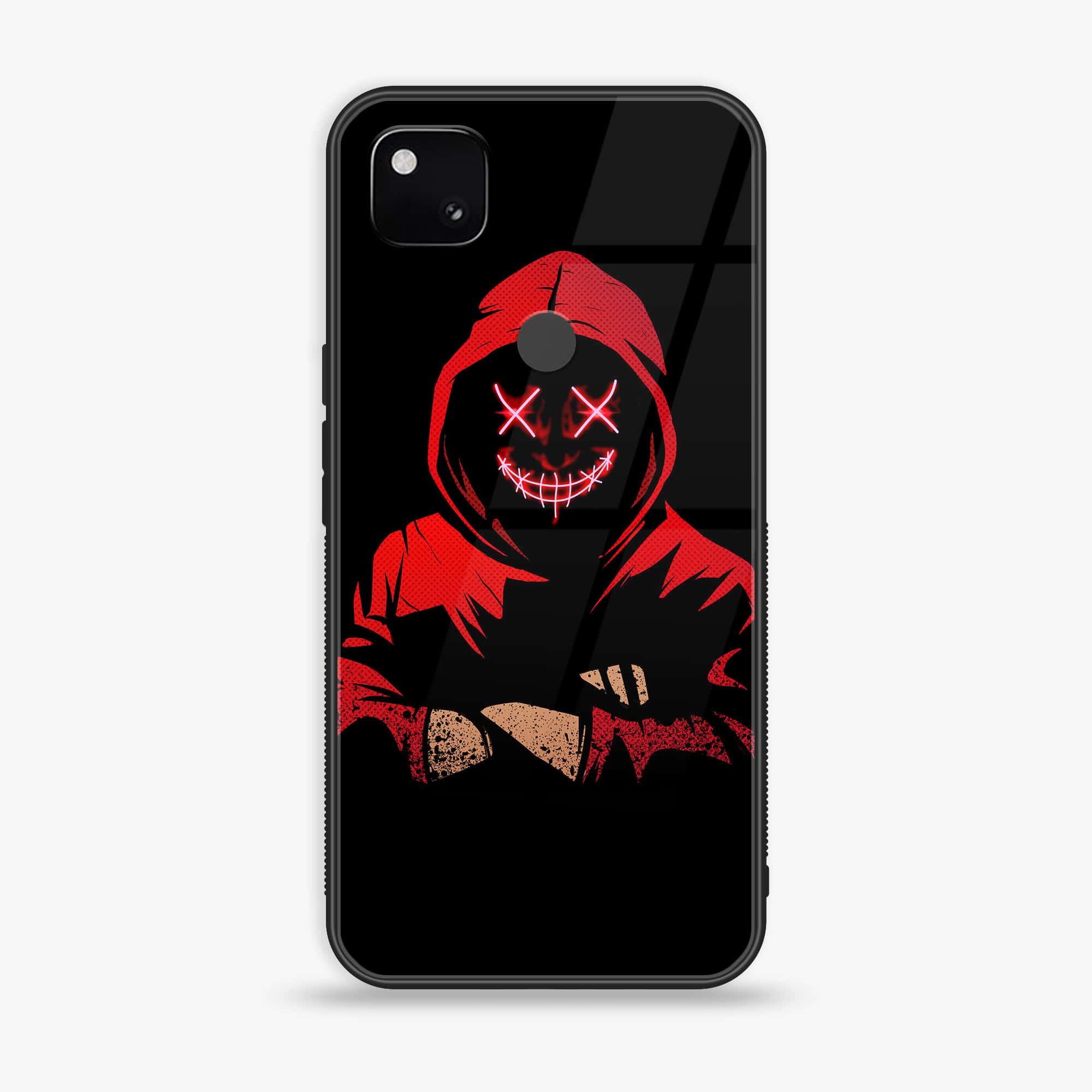 Google Pixel 4A - Anonymous 2.0 Series - Premium Printed Glass soft Bumper shock Proof Case