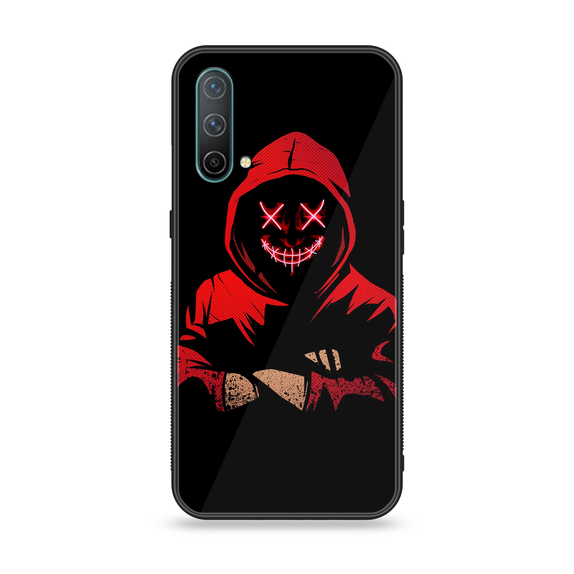 OnePlus Nord CE 5G - Anonymous 2.0 Series - Premium Printed Glass soft Bumper shock Proof Case