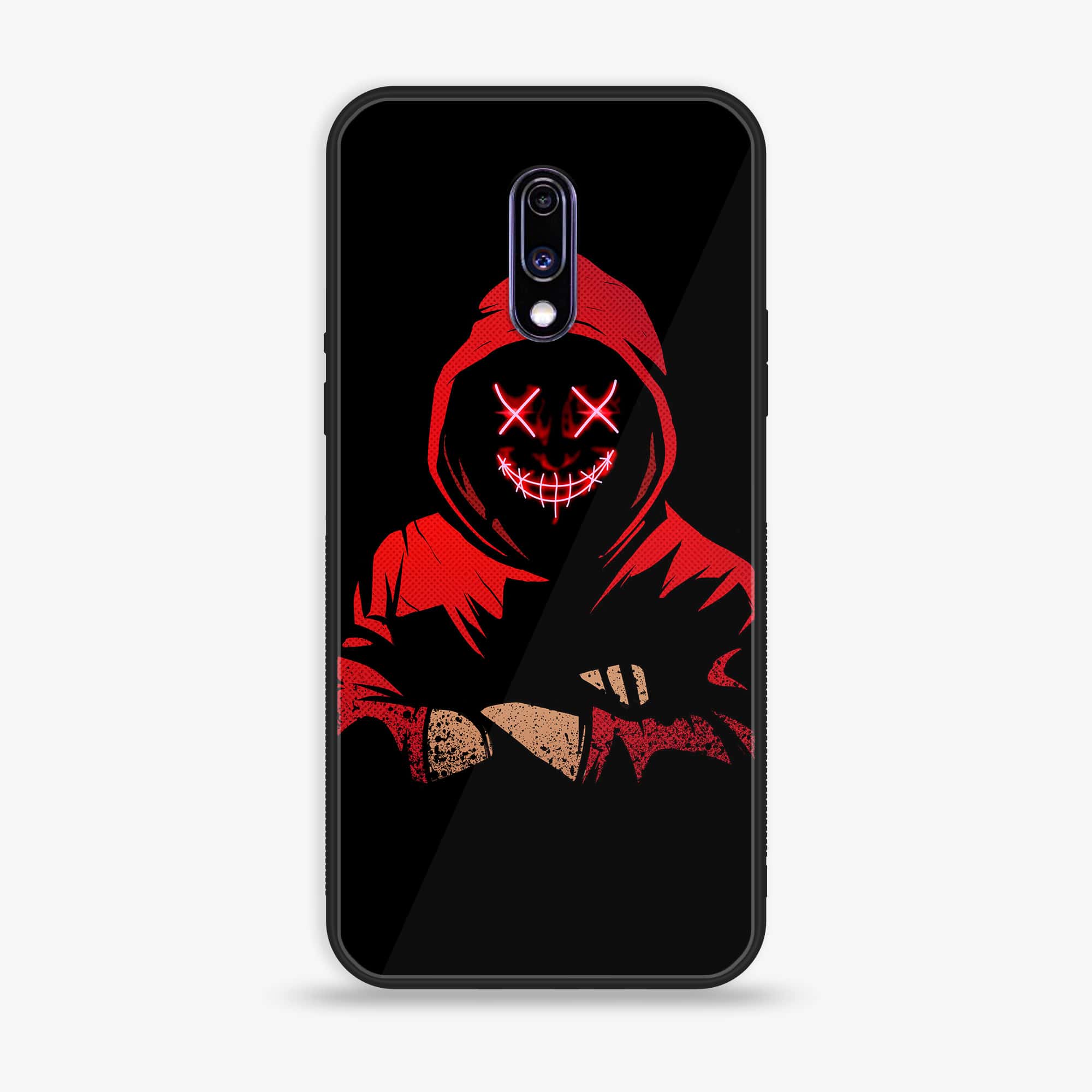 OnePlus 7 - Anonymous 2.0 Series - Premium Printed Glass soft Bumper shock Proof Case