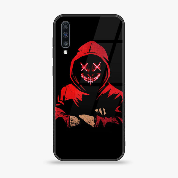 Samsung Galaxy A70/A70s  Anonymous 2.0 Design 5  - Premium Printed Glass soft Bumper shock Proof Case CS-35645