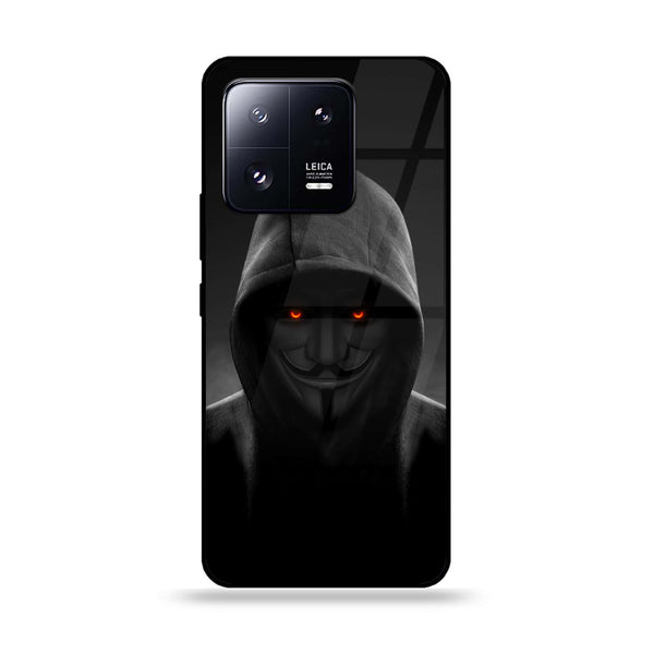 Xiaomi 13 Pro - Anonymous 2.0 Design 4  - Premium Printed Glass soft Bumper shock Proof Case  CS-33612