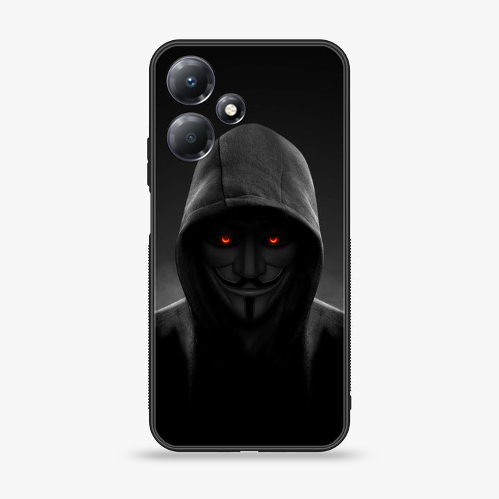 Infinix Hot 30i - Anonymous 2.0 Design 4 - Premium Metal Printed soft Bumper shock Proof Case  CS-30200