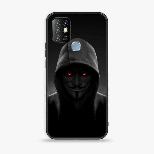 Infinix Hot 10 - Anonymous 2.0 Series Design 4  - Premium Metal Printed soft Bumper shock Proof Case  CS-20076